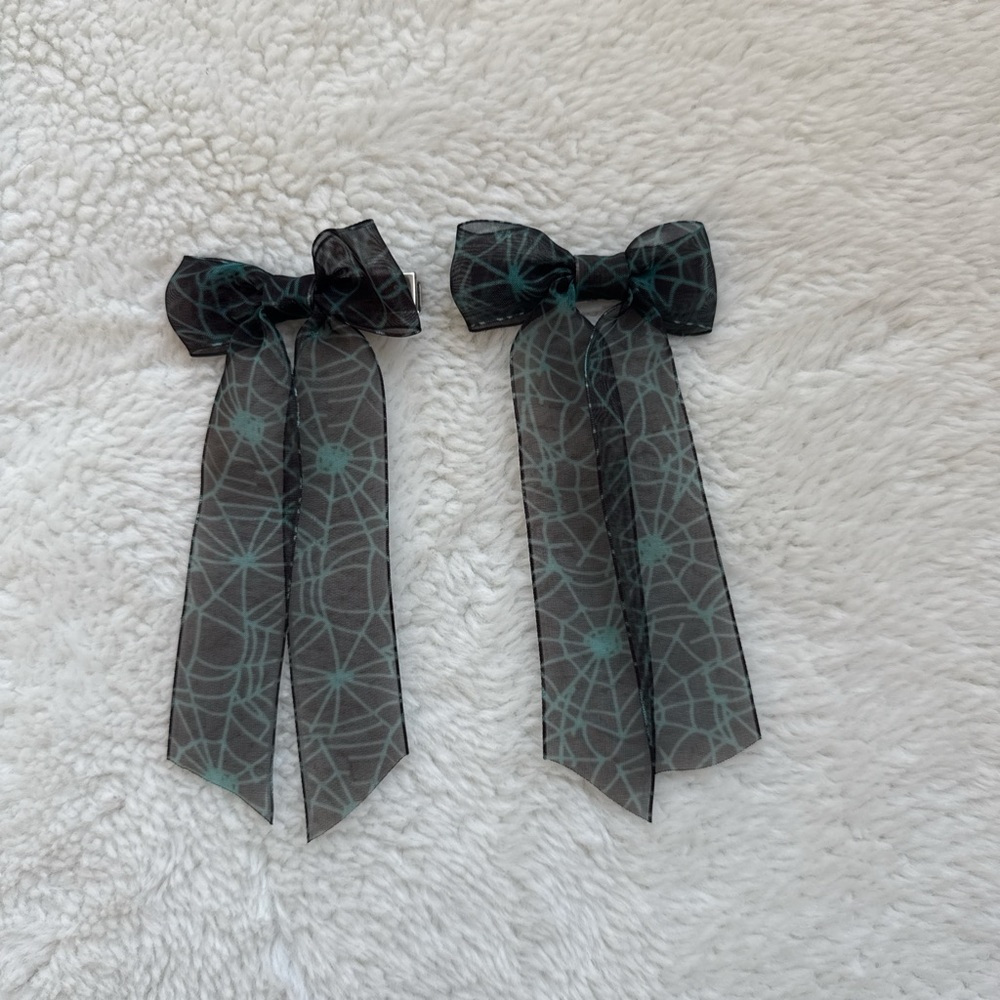 Target Black and Teal Hair Bows